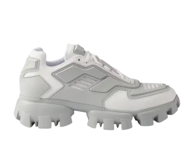 PRADA Cloudbust Thunder Knit Fabric Sneakers "White/Pearl"