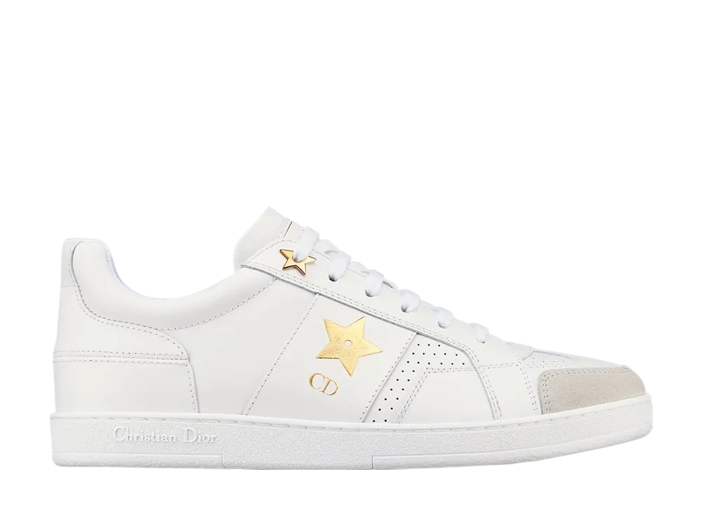 ディオール ウィメンズ スター スニーカー カーフスキン & スウェードカーフスキン "ホワイト/ゴールド"