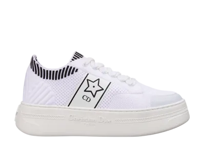 Dior Women's Star Platform Sneaker Technical Mesh "White/Black"