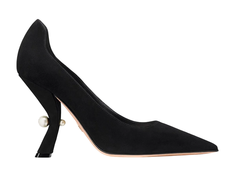 ディオール ウィメンズ トライバル パンプス スウェードゴートスキン "ブラック"