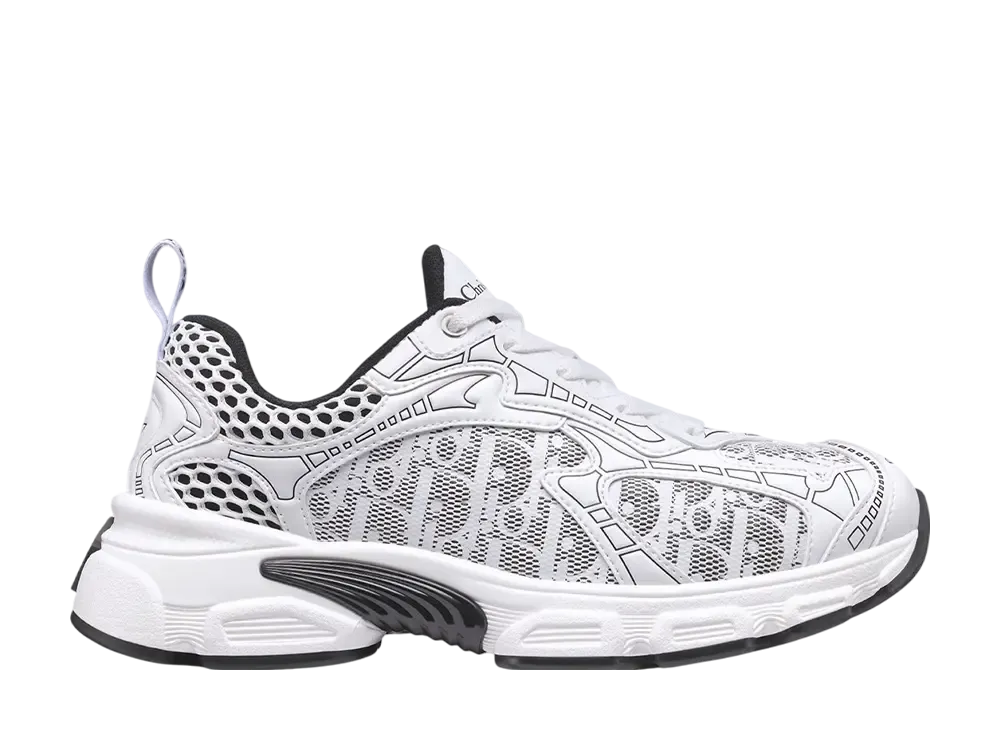 ディオール ウィメンズ ヴァイブ スニーカー ディオール オブリーク メッシュ & レザーエフェクト パネル "ホワイト/ブラック"