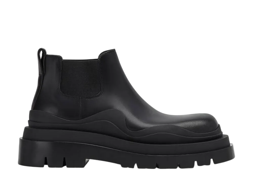 ボッテガヴェネタ ウィメンズ タイヤ アンクル チェルシーブーツ "ブラック"