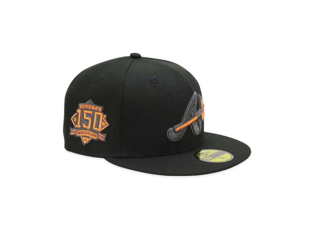 NEW ERA x THE CAP 'WASTELAND PHARAOH' 59Fifty Atlanta Braves "Black"
