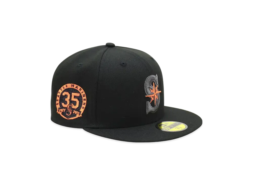 NEW ERA x THE CAP 'WASTELAND PHARAOH' 59Fifty Seattle Mariners "Black"