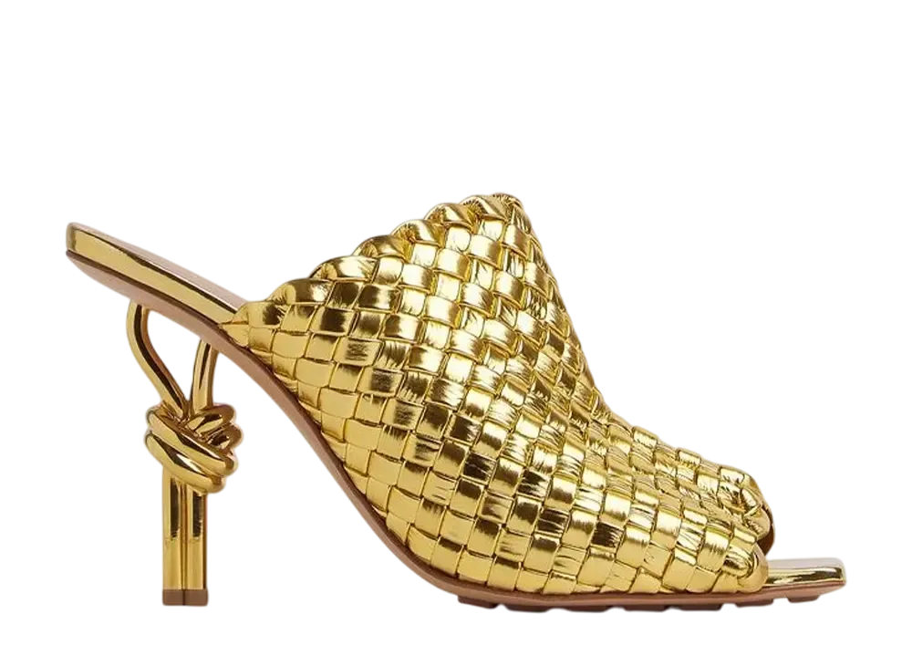 ボッテガヴェネタ ノット メタルノットヒール ミュール ゴールド ノット | Bottega Veneta® JP