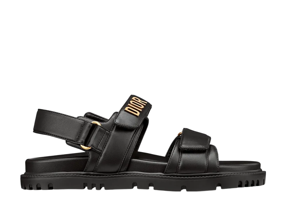 ディオール ウィメンズ ディオールアクト サンダル ラムスキン "ブラック"