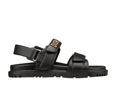 Dior Women's Dioract Sandal Lambskin "Black"