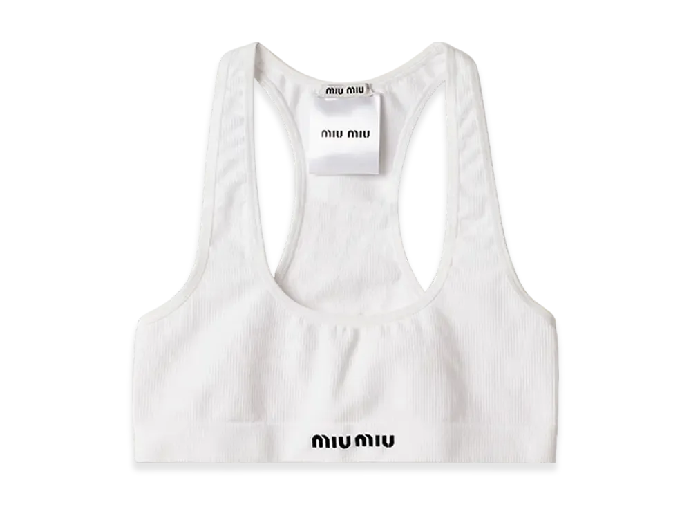 MIU MIU Women's Seamless Boxer Shorts "White"