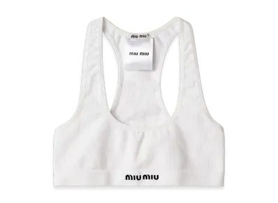 MIU MIU Women's Seamless Boxer Shorts "White"