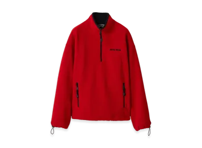 MIU MIU Women's Fleece Sweatshirt "Red"