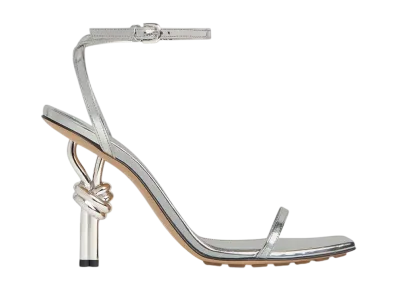 Bottega Veneta Women's Knot Sandal "Silver"