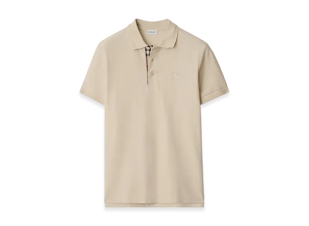 Burberry Cotton Polo Shirt "Clam"