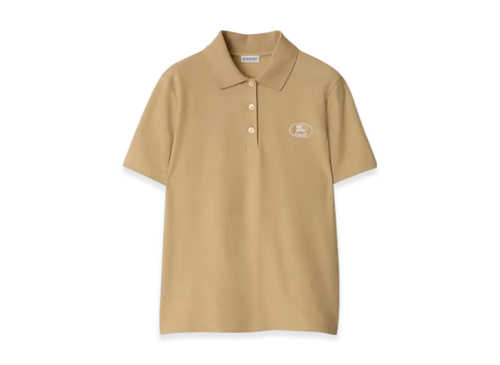 Burberry Cotton Polo Shirt "Flax"