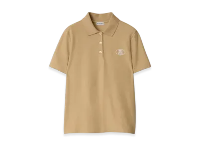 Burberry Cotton Polo Shirt "Flax"
