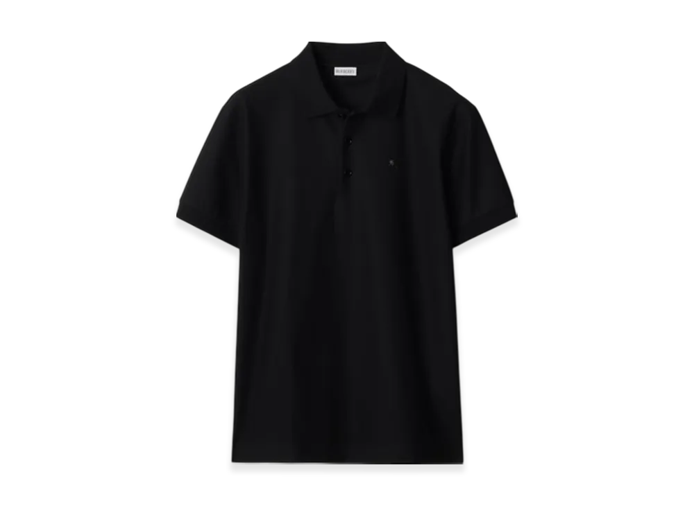 Burberry Cotton Polo Shirt "Black"
