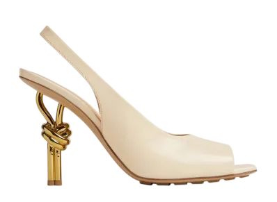 Bottega Veneta Women's Knot Sandal "Sea Salt"