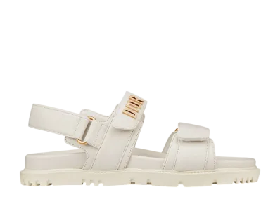 Dior Women's Dioract Sandal Lambskin "White"