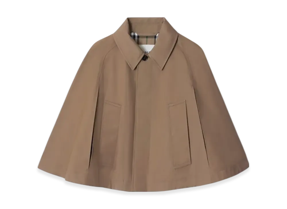 Burberry Cotton Blend Cape "Trail"