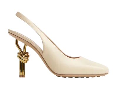 Bottega Veneta Women's Knot Pump "Sea Salt"