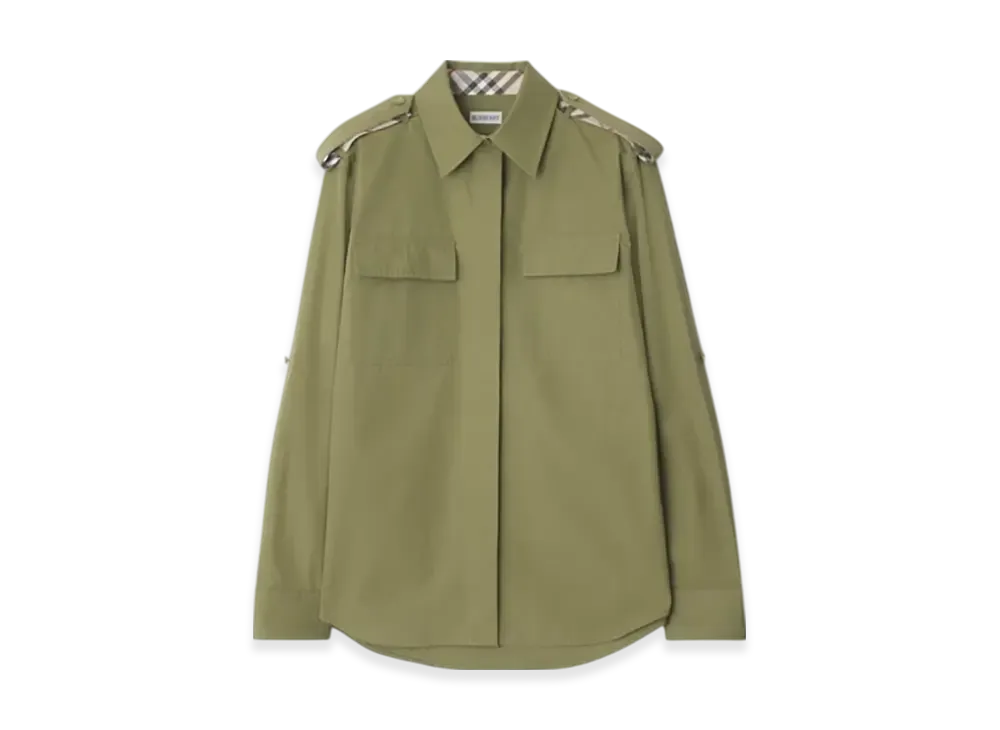 Burberry Cotton Poplin Shirt "Wreath"