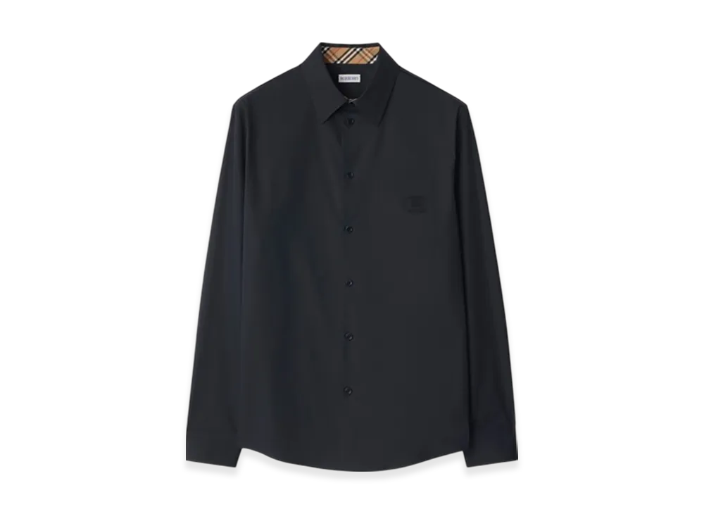Burberry Cotton Poplin Shirt "Navy"