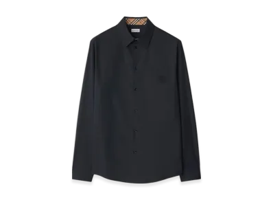 Burberry Cotton Poplin Shirt "Navy"