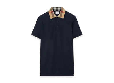 Burberry Cotton Polo Shirt "Smoke Navy"