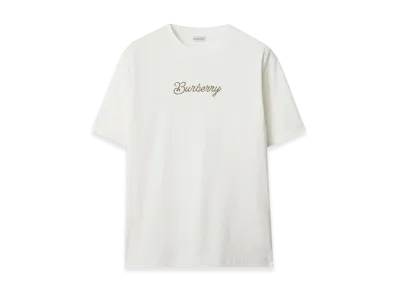 Burberry Surfer Night Cotton T-shirt "Chalk"