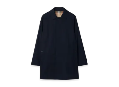 Burberry Short Camden Heritage Car Coat "Coal Blue"