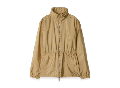 Burberry Short Nylon Parka "Flax"