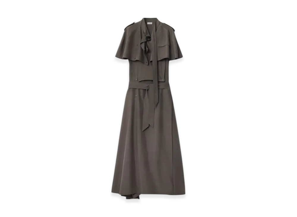 Burberry Silk Trench Dress "Cellar"