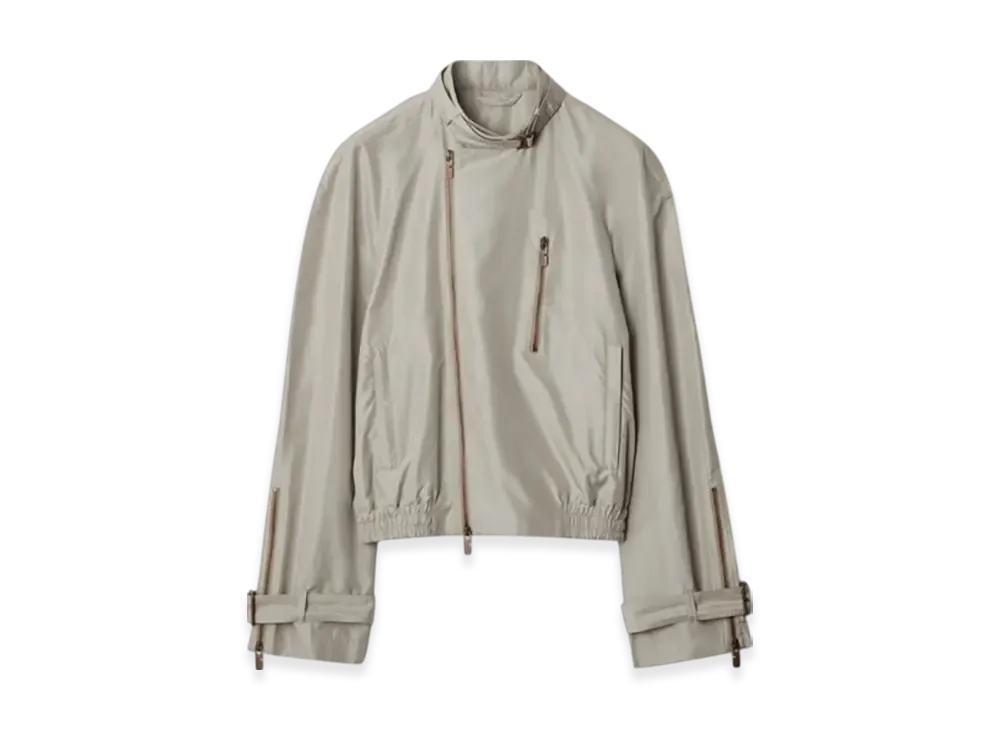 Burberry Silk Harrington Jacket "Castle"