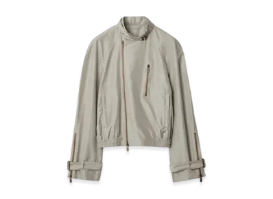 Burberry Silk Harrington Jacket "Castle"