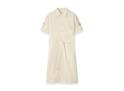 Burberry Silk Blend Shirt Dress "Off White"