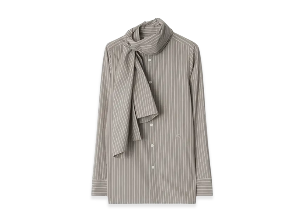 Burberry Stripe Cotton Scarf Shirt "Parma"