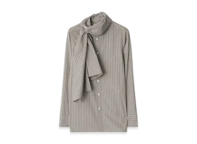 Burberry Stripe Cotton Scarf Shirt "Parma"