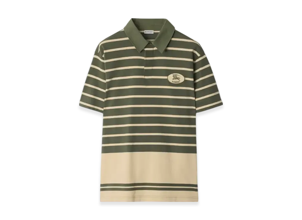 Burberry Stripe Cotton Polo Shirt "U"