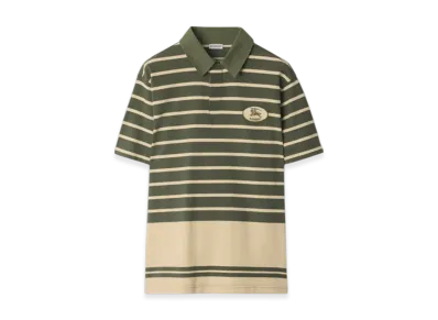Burberry Stripe Cotton Polo Shirt "U"