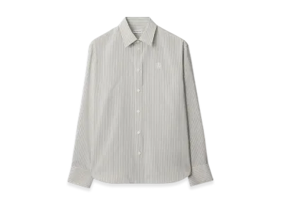 Burberry Stripe Silk Shirt "Magnet"