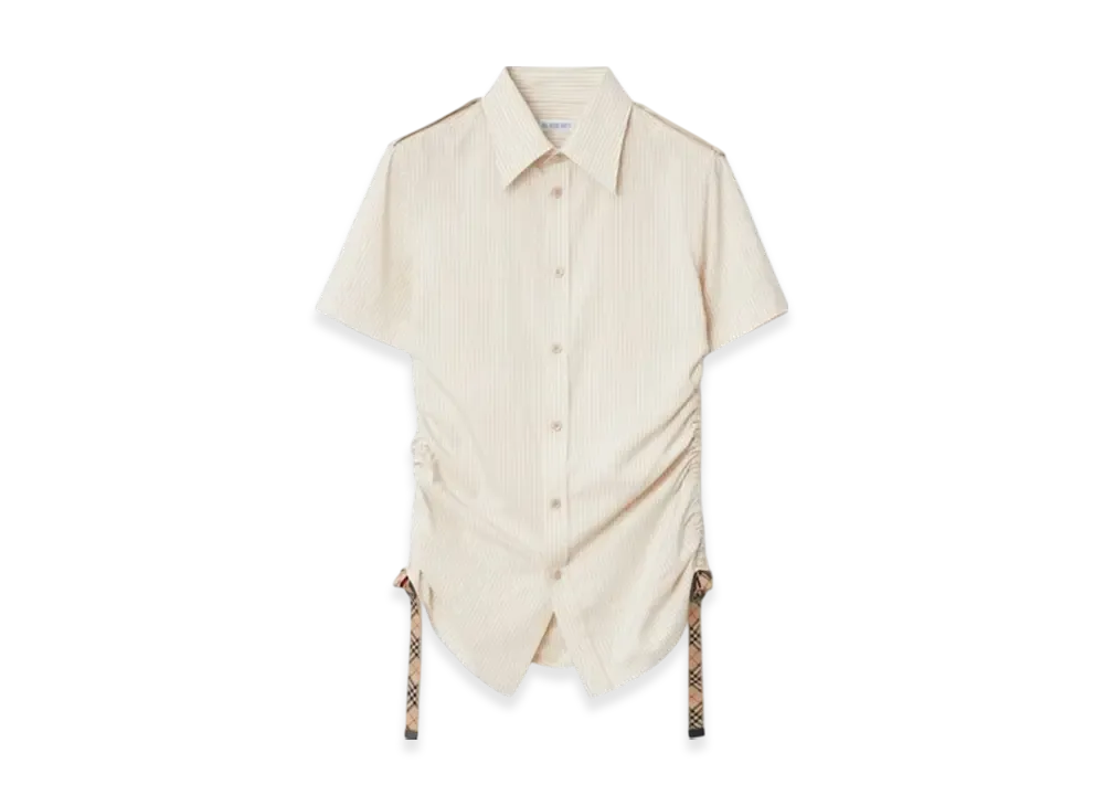 Burberry Stripe Silk Shirt "Clam"