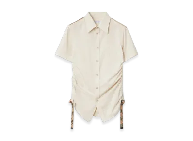 Burberry Stripe Silk Shirt "Clam"