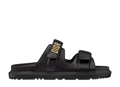 Dior Women's Dioract Slide Sandal Lambskin "Black"