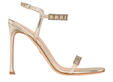 Dior Women's Diorissime Heel Sandal Lambskin "Gold"
