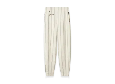 Burberry Stripe Silk Blend Tailored Trousers "Cream/Black"