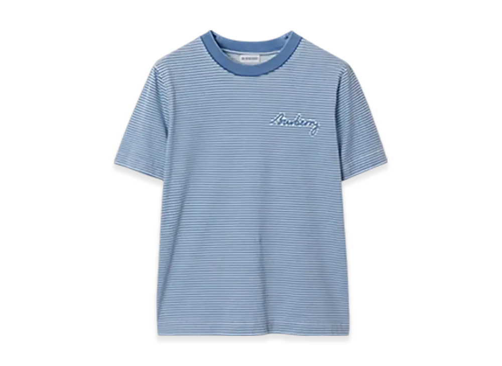 Burberry Stripe Cotton T-shirt "Pool"