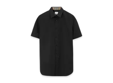 Burberry Stretch Cotton Shirt "Black"
