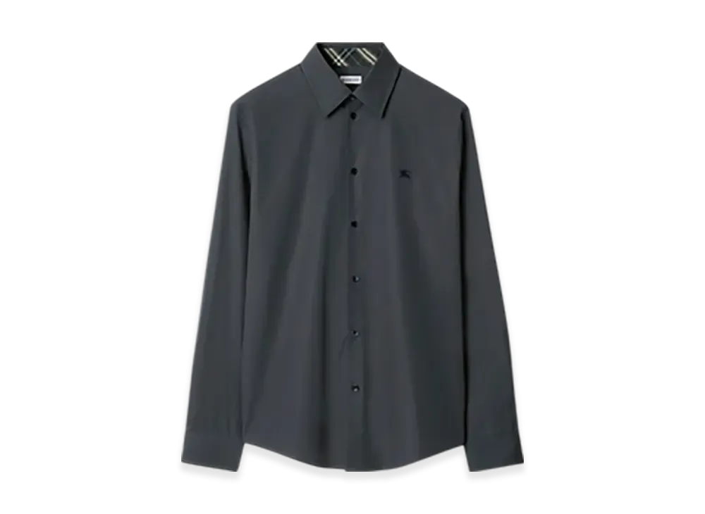 Burberry Slim Fit Cotton Shirt "Indigo"