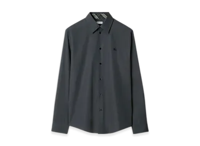 Burberry Slim Fit Cotton Shirt "Indigo"
