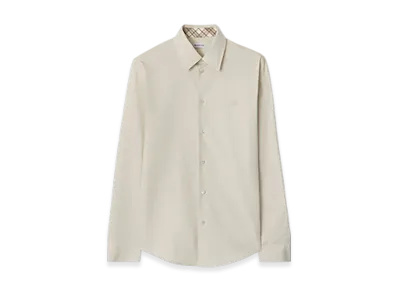 Burberry Slim Fit Cotton Shirt "Sail"