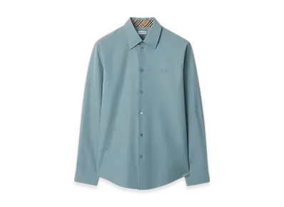 Burberry Slim Fit Cotton Poplin Shirt "Index"